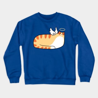 Chubby Angel Tabby Cat Crewneck Sweatshirt